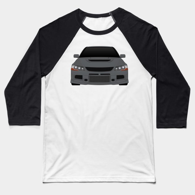 Evo IX Grey Baseball T-Shirt by VENZ0LIC